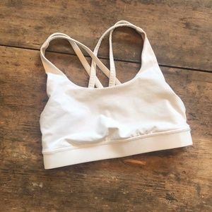 Lululemon White Sports Bra